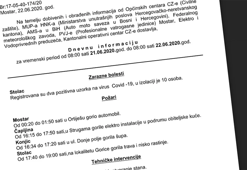 Civilna zaštita o Stocu: Nismo mi...