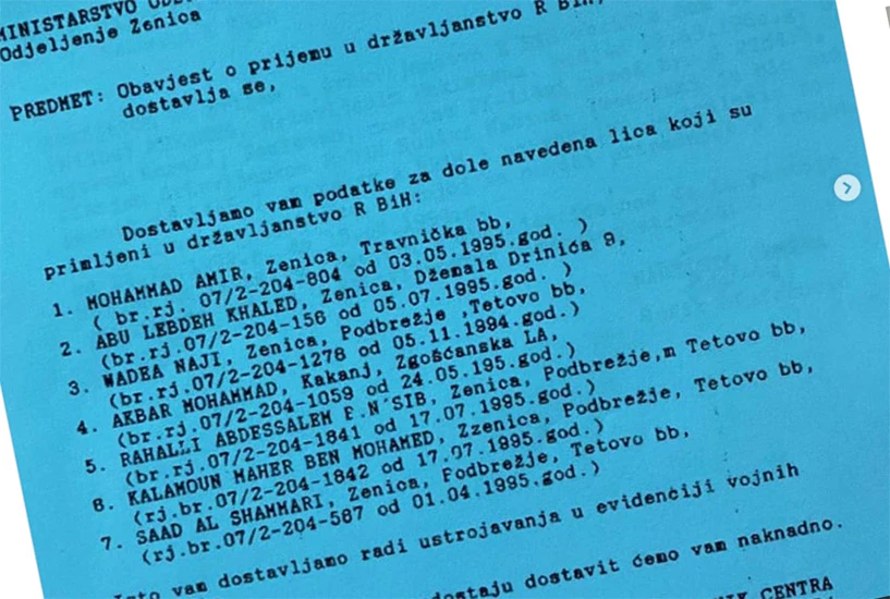 Radončić objavio dokaze: Džaferović dijelio državljanstva BiH mudžahedinima!