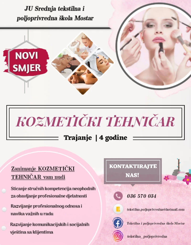 U Mostaru novi smjer za srednjoškolce - Kozmetički tehničar
