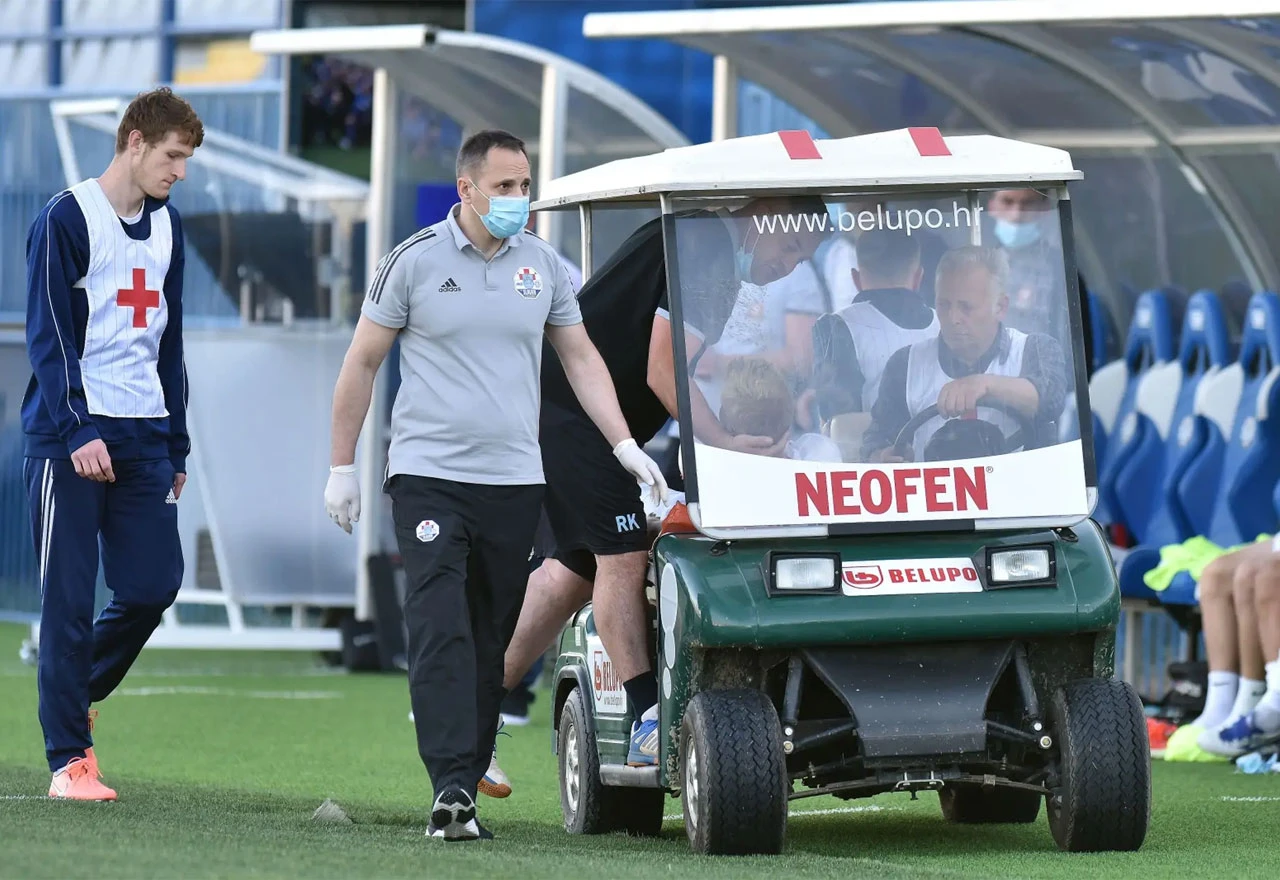 Nogometašu u Hrvatskoj pukla vilica na utakmici