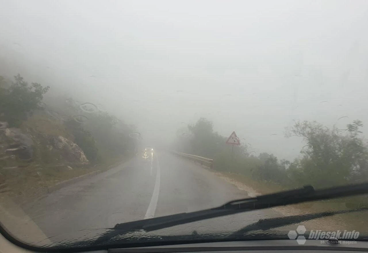 Nestabilno vrijeme otežava promet u Hercegovini 