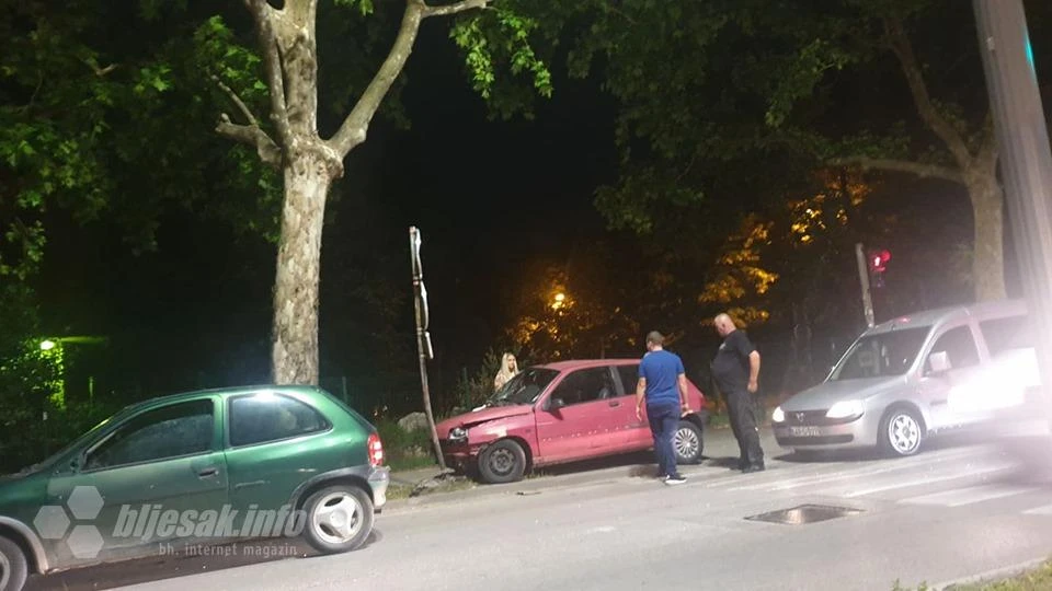 Mostar: Silovit sudar na Strelčevini