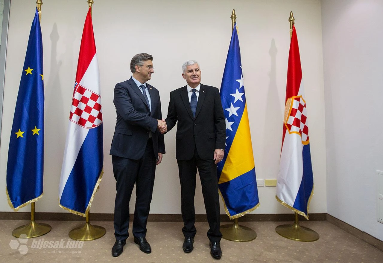 Čović ugostio Plenkovića