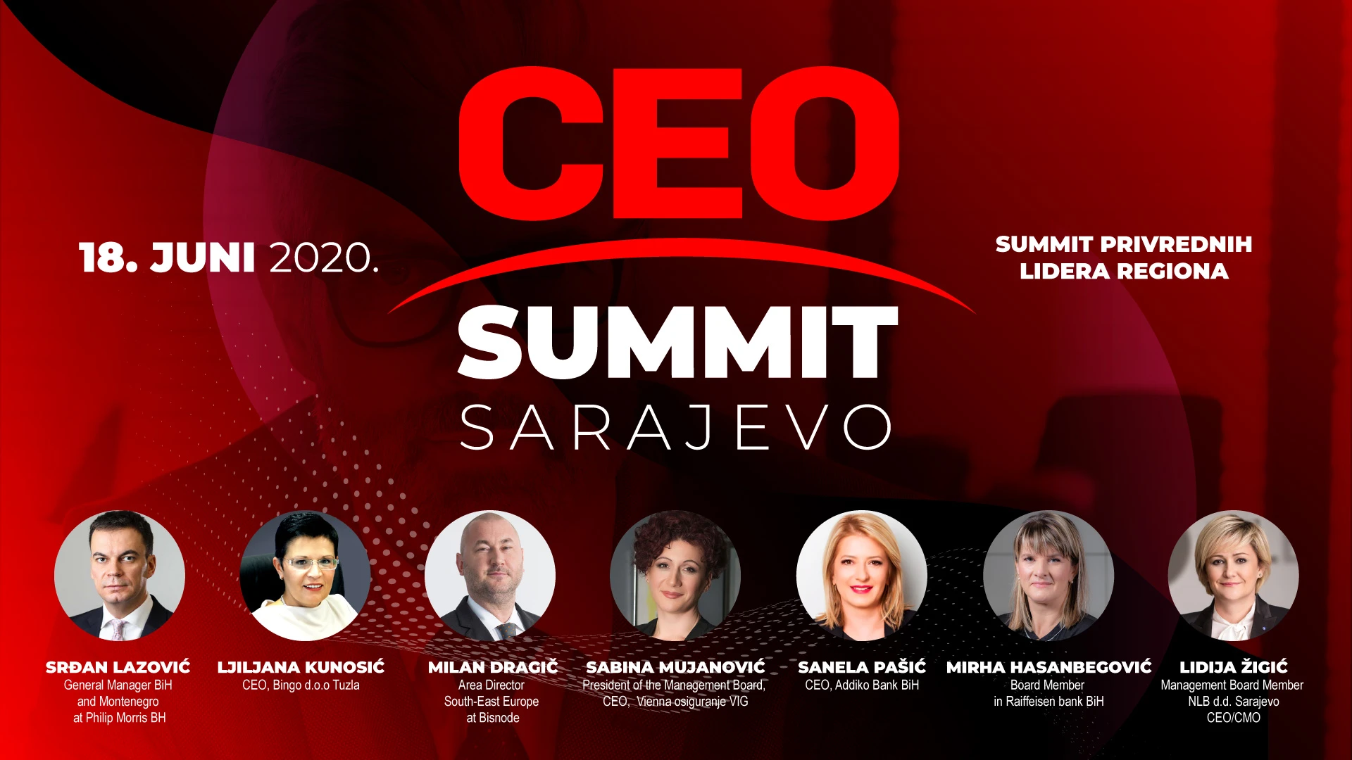 Prvi CEO Summit Sarajevo - Otvorene PRIJAVE za summit gospodarskih lidera BiH i regije