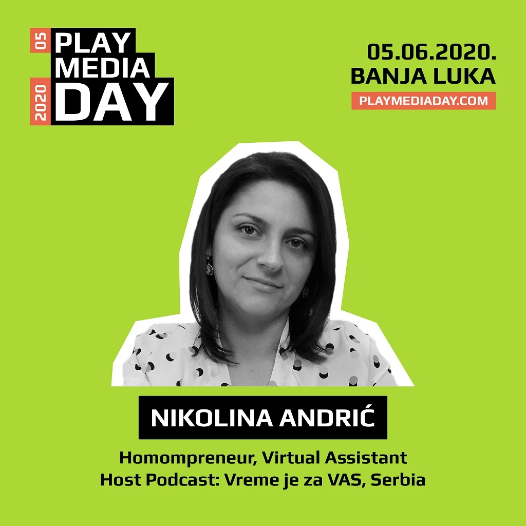 Autorica „Vakademije“ i podcasta „Vreme je za Vas“ na Play Media Day 5!