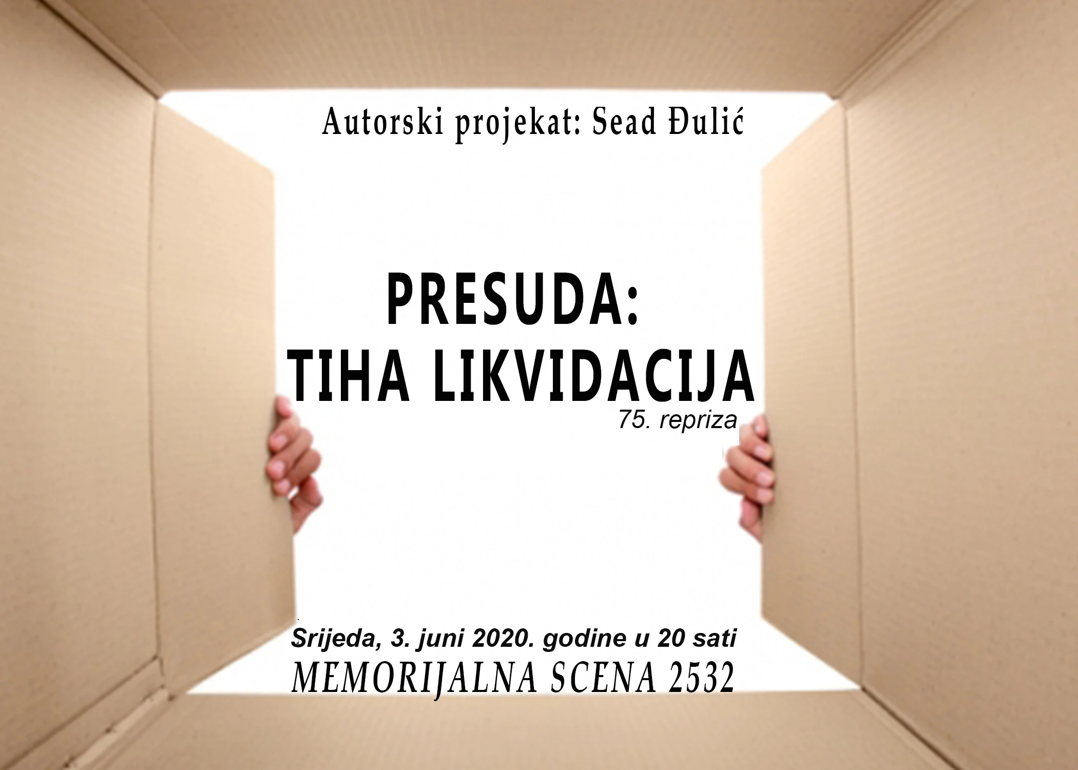 "Presuda: Tiha likvidacija" u Mostarskom teatru mladih 