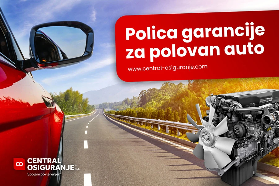 Polica garancije 12 mjeseci na dijelove i uređaje za polovan auto