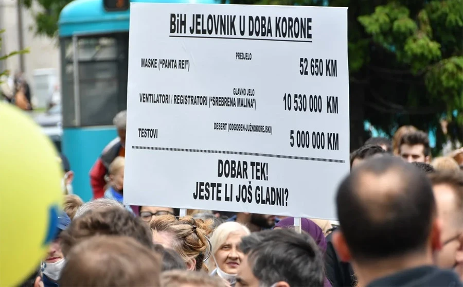 Prosvjednici u Sarajevu poručili 'dosta je bilo šutnje'
