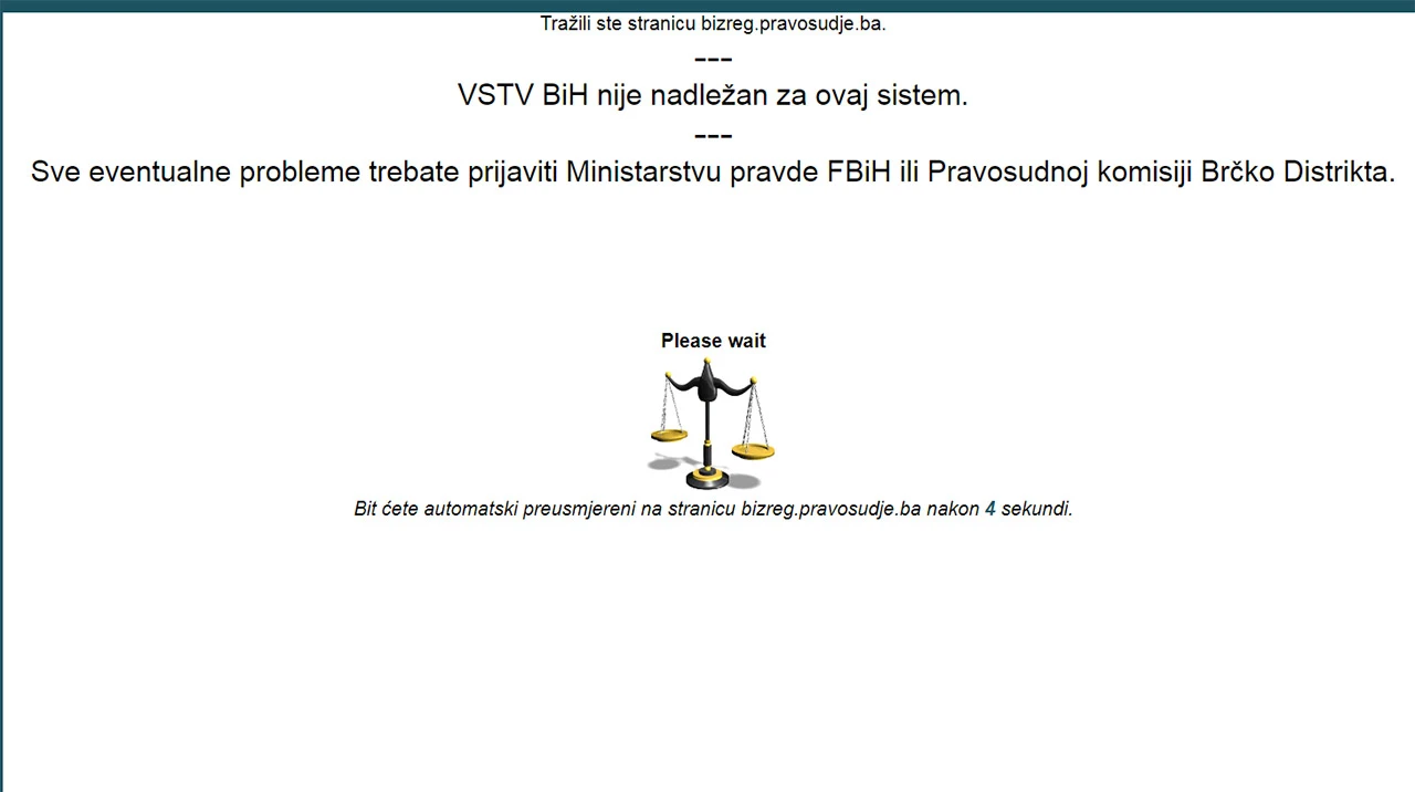 Neizvjestan rad online registra vlasništva nad kompanijama