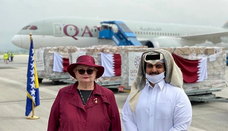 Avion iz flote Qatar Airwaysa dopromio 10 tona pomoći građanima BiH