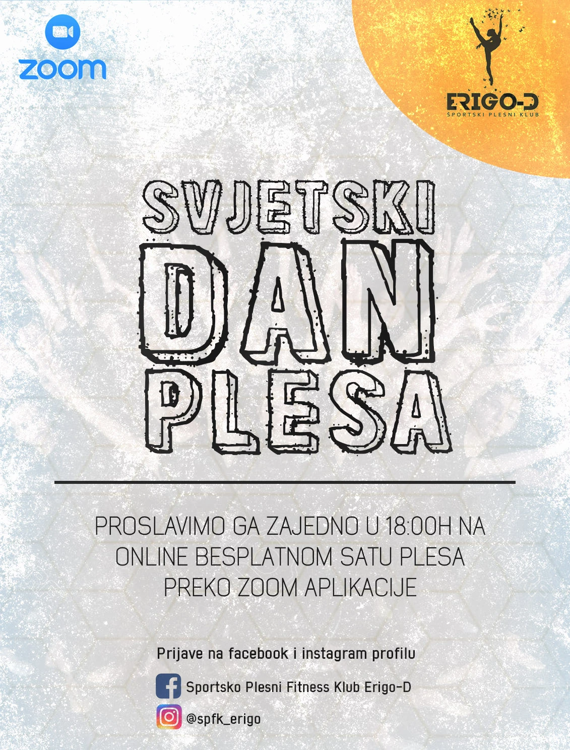 Plesni klub iz Mostara vas poziva na besplatan online sat plesa