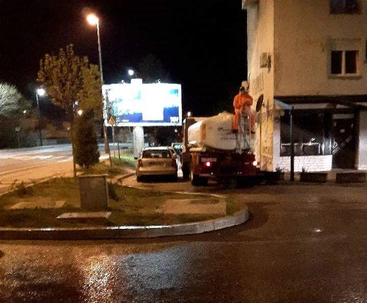 Večeras drugi krug dezinfekcije javnih površina Grada Mostara