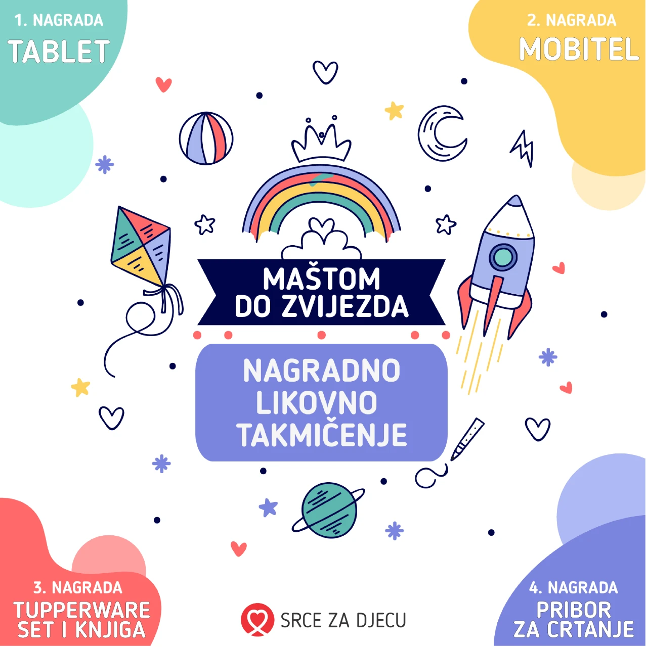 'Maštom do zvijezda'- nagradno likovno natjecanje za djecu oboljelu od raka