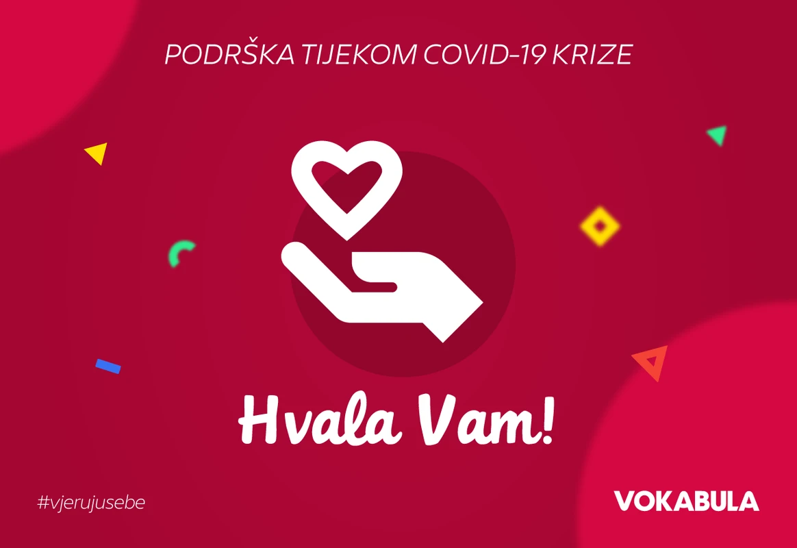 Vokabula - Naša podrška vama tijekom COVID-19