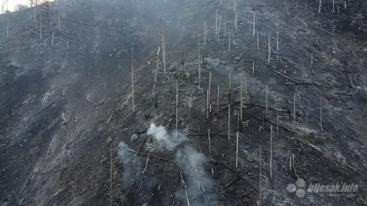 Vatra iza sebe ostavila pustoš na Rujištu
