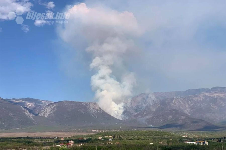 Požar na Rujištu pod kontrolom; gori u Jablanici i Konjicu
