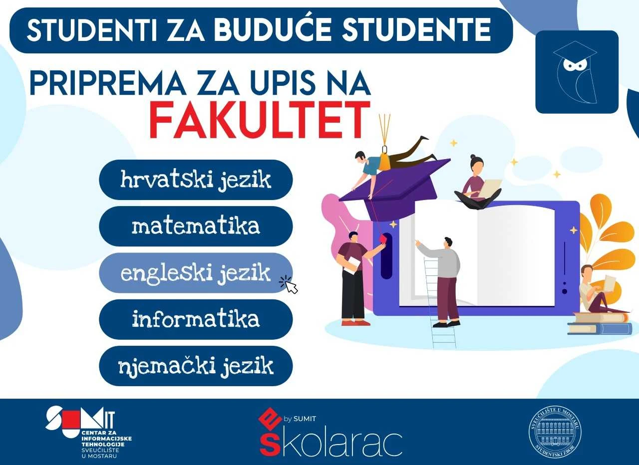 Studentski zbor SUM-a organizira pripreme za upis studenata