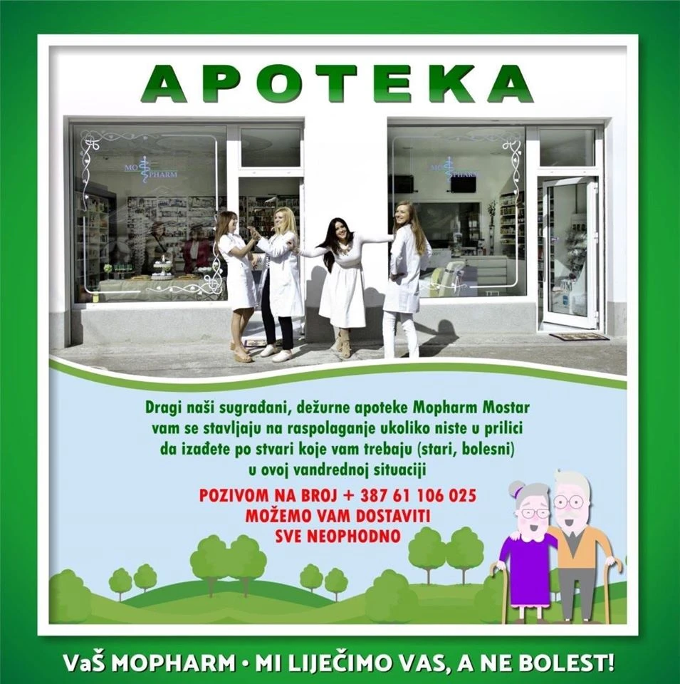 Besplatna dostava lijekova u Mostaru
