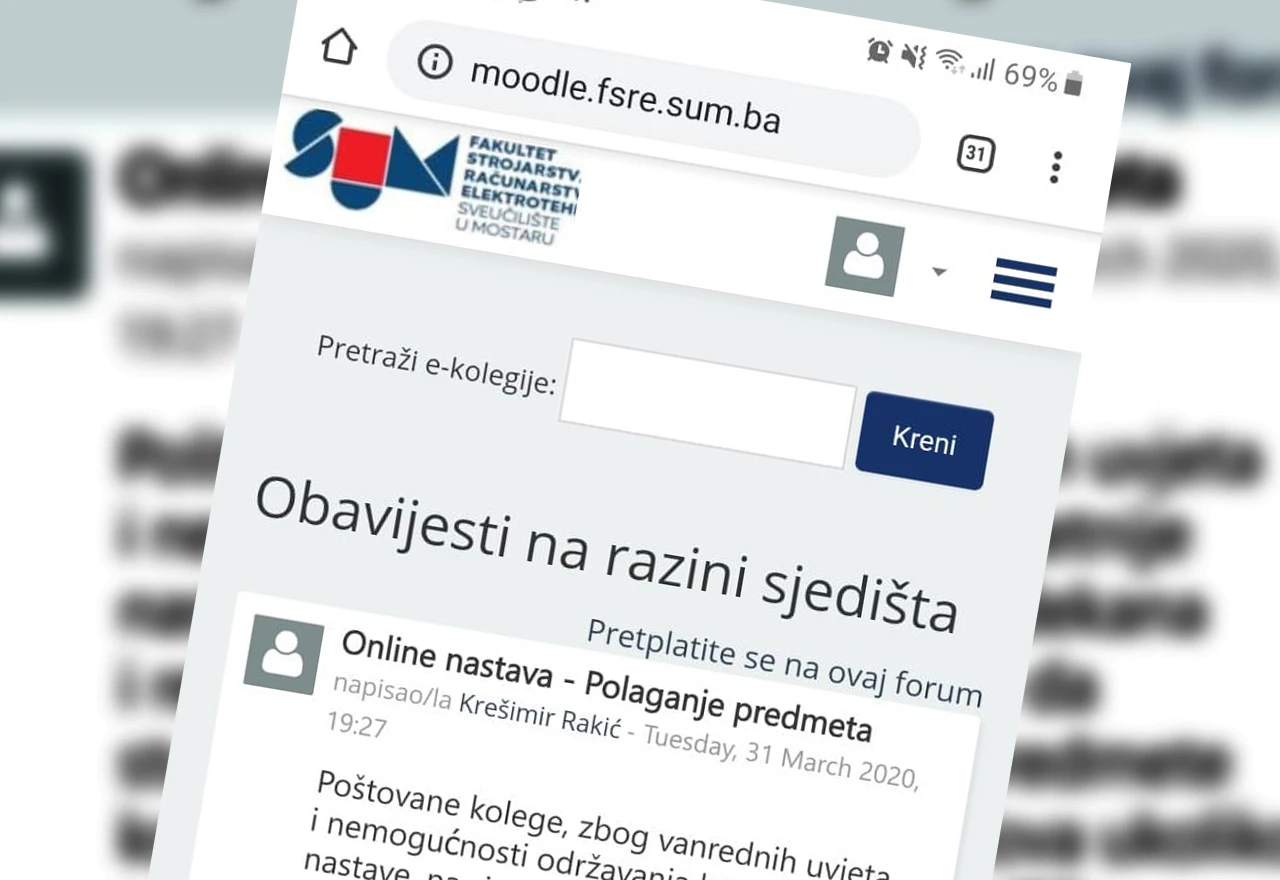 O prvotravanjskoj fori mostarskih studenata očitovalo se Sveučilište