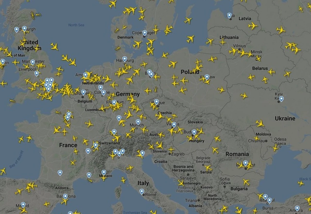 FlightRadar u petak zabilježio rekordno malen broj letova