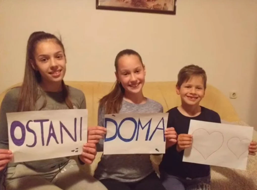 Osnovnoškolci iz Čapljine poručili: Ostani doma!