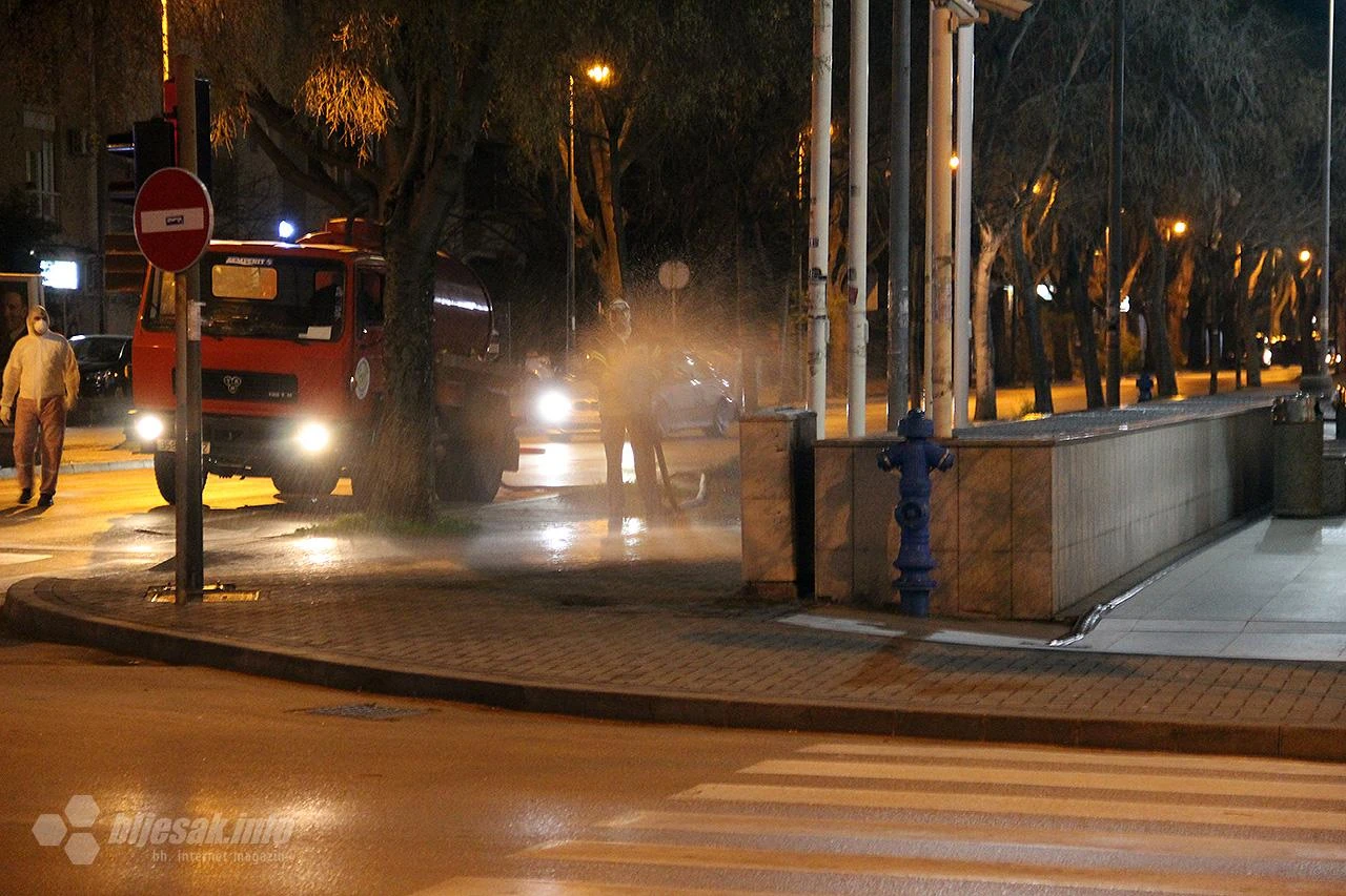 Noćas počela dezinfekcija Mostara