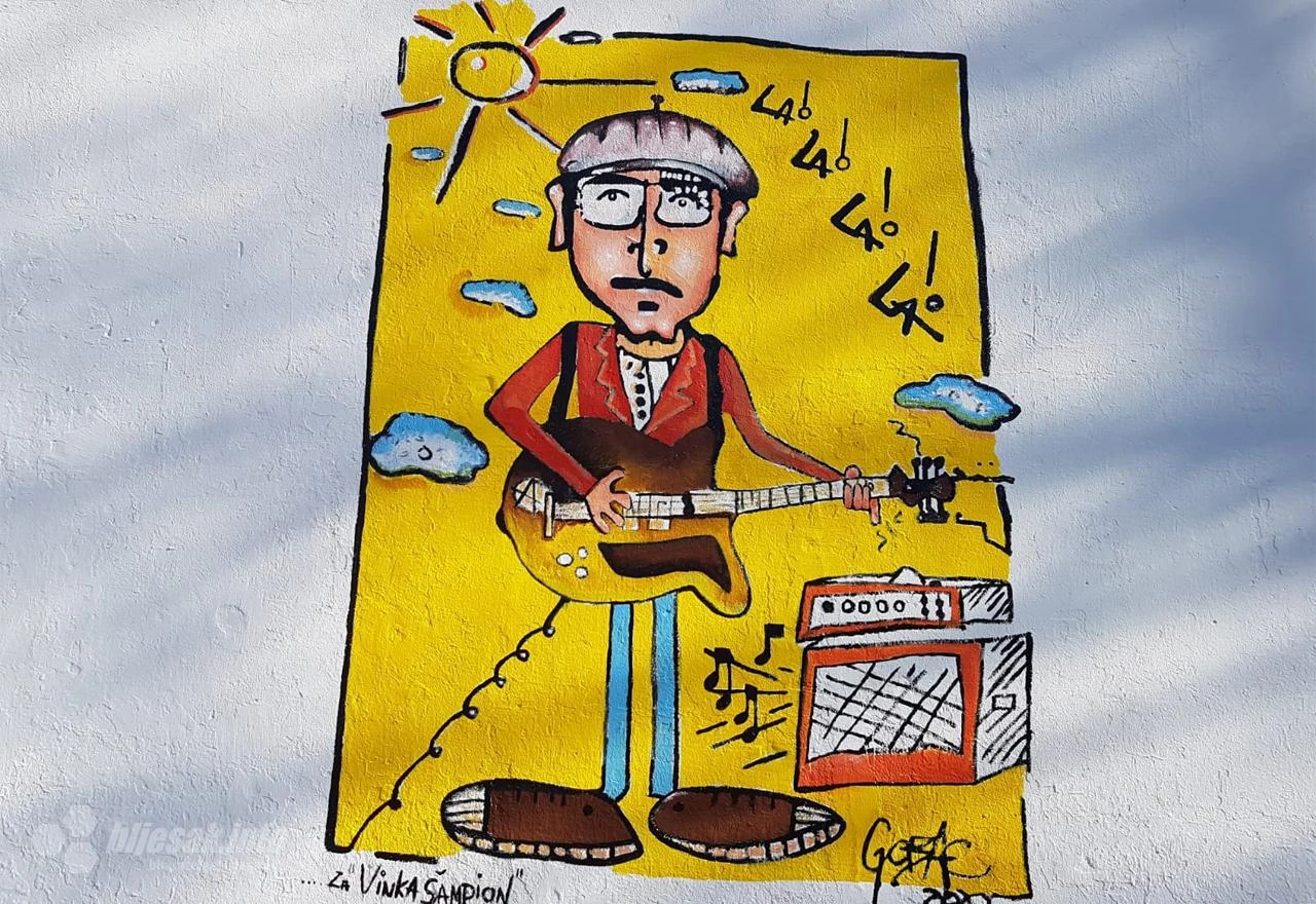 Vinko Ćemeraš dobio mural u rodnoj Čapljini