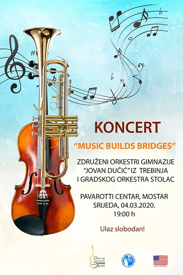 Dođite na besplatan koncert: Music Build Bridges u Mostaru