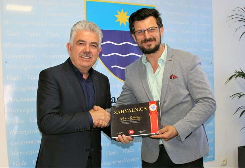 HMKR ''Zrinjski'' zahvalio Hercegu na podršci organizacije dočeka ''Kauboja''