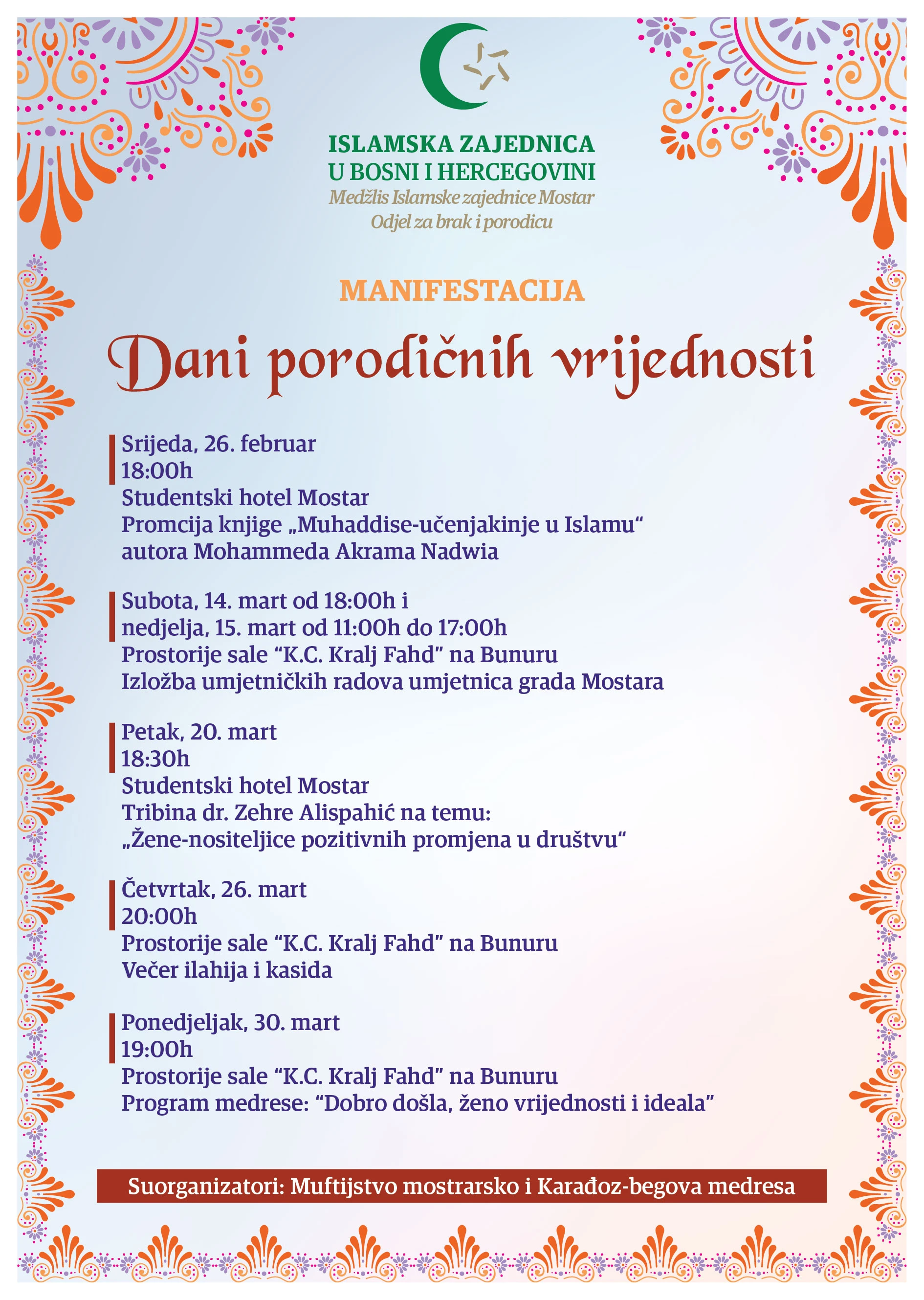 'Dani porodičnih vrijednosti' u Mostaru