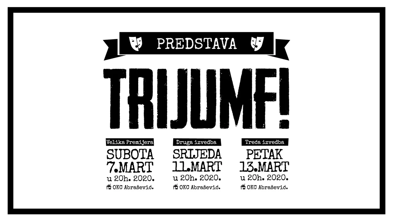 Premijera u Mostaru: U potrazi za svojim osobnim 'Trijumfom!'