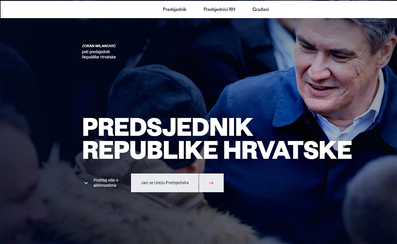 'Otvorena' web stranica predsjednika Milanovića