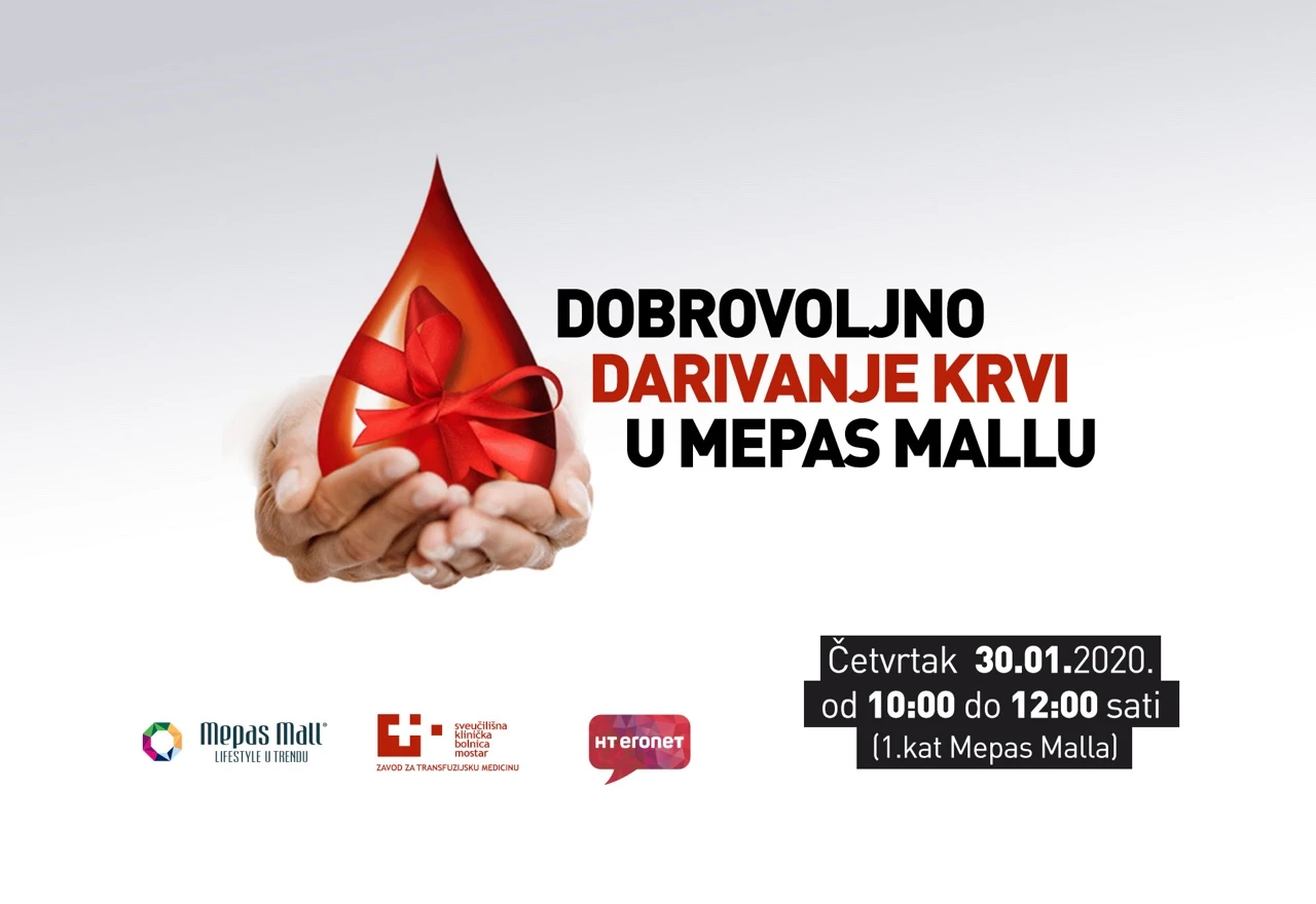 Dobrovoljno darivanje krvi u Mepas Mallu