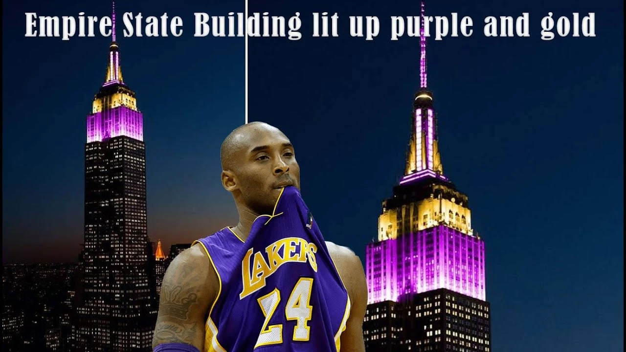 Empire State u bojama Lakersa u čast Bryantu