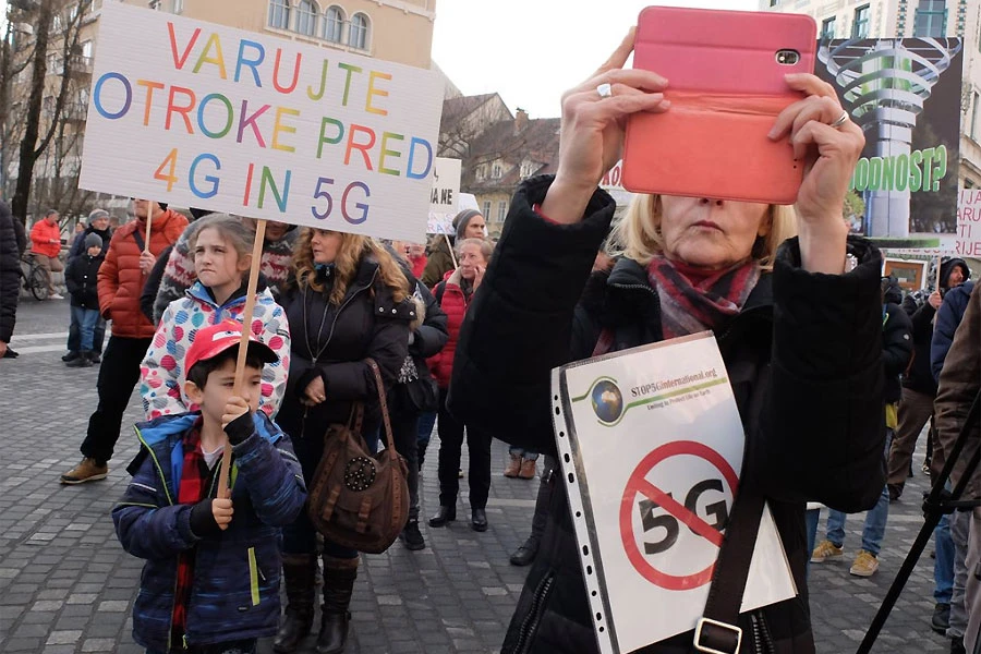 I Ljubljana se pridružila globalnom prosvjedu protiv 5G tehnologije