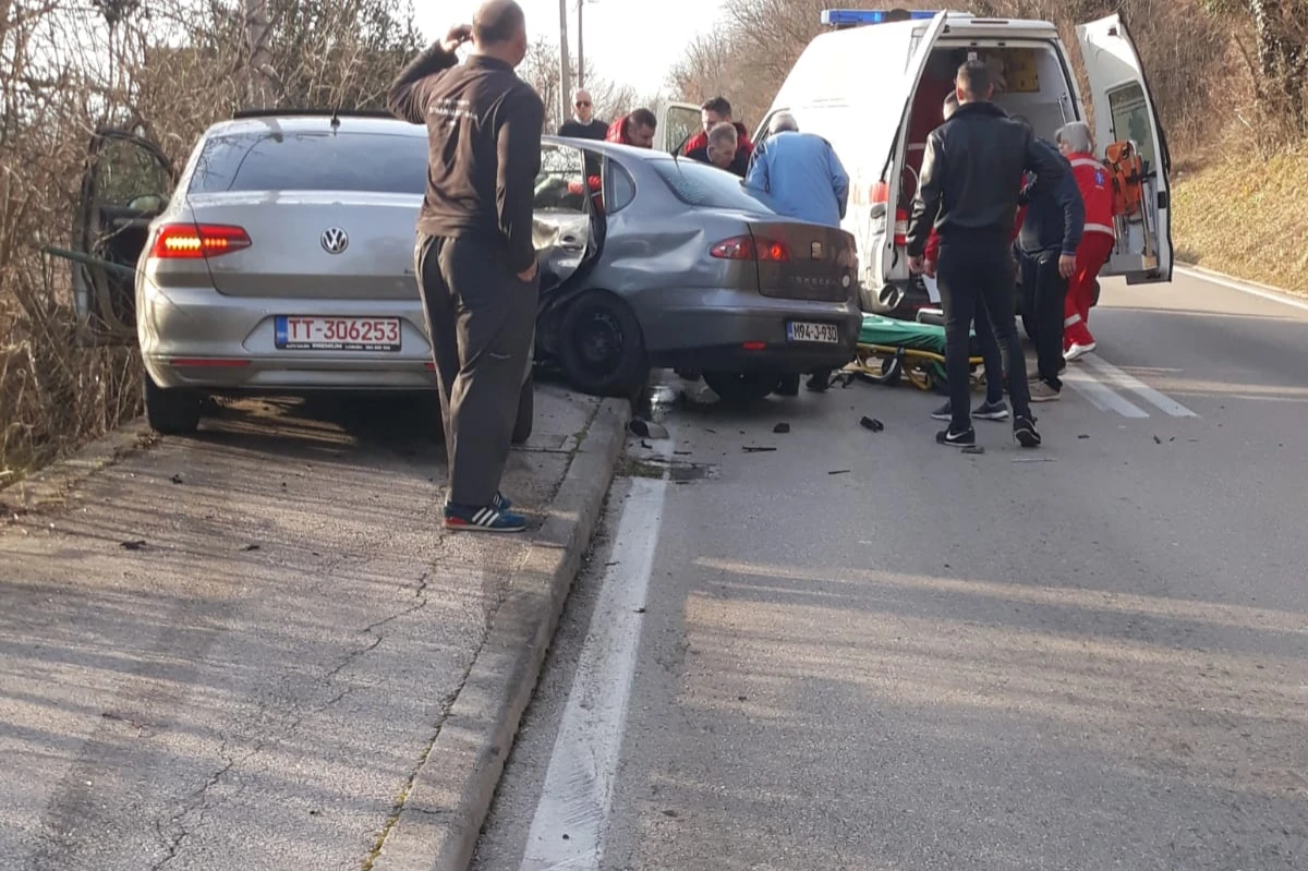 Pocrte: Sudar na izlazu iz Gruda 