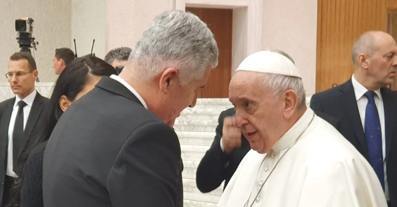 Čović kod Pape o jednakopravnosti Hrvata u BiH