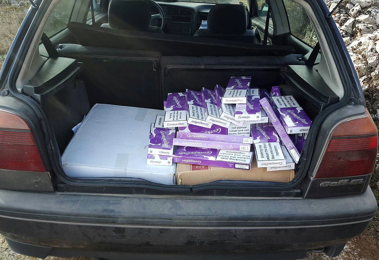 Hercegovac uhvaćen s 1.950 kutija cigareta