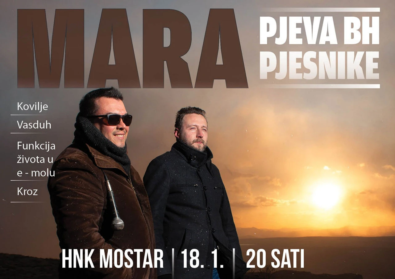 Mara pjeva bh. pjesnike u HNK Mostar