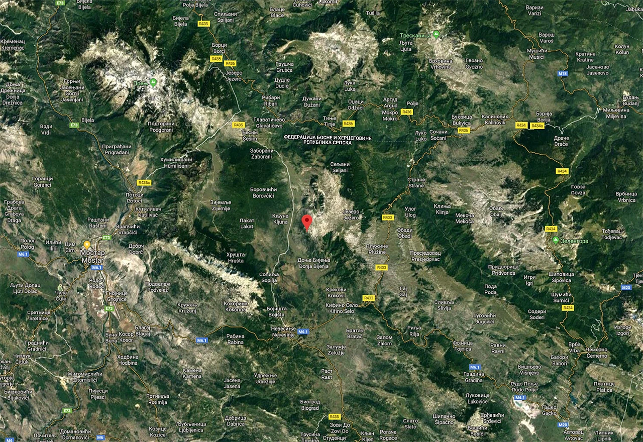 Slabiji potres nedaleko od Mostara