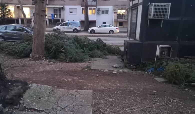 Mostar: Božićne jelke - ma samo ostavi