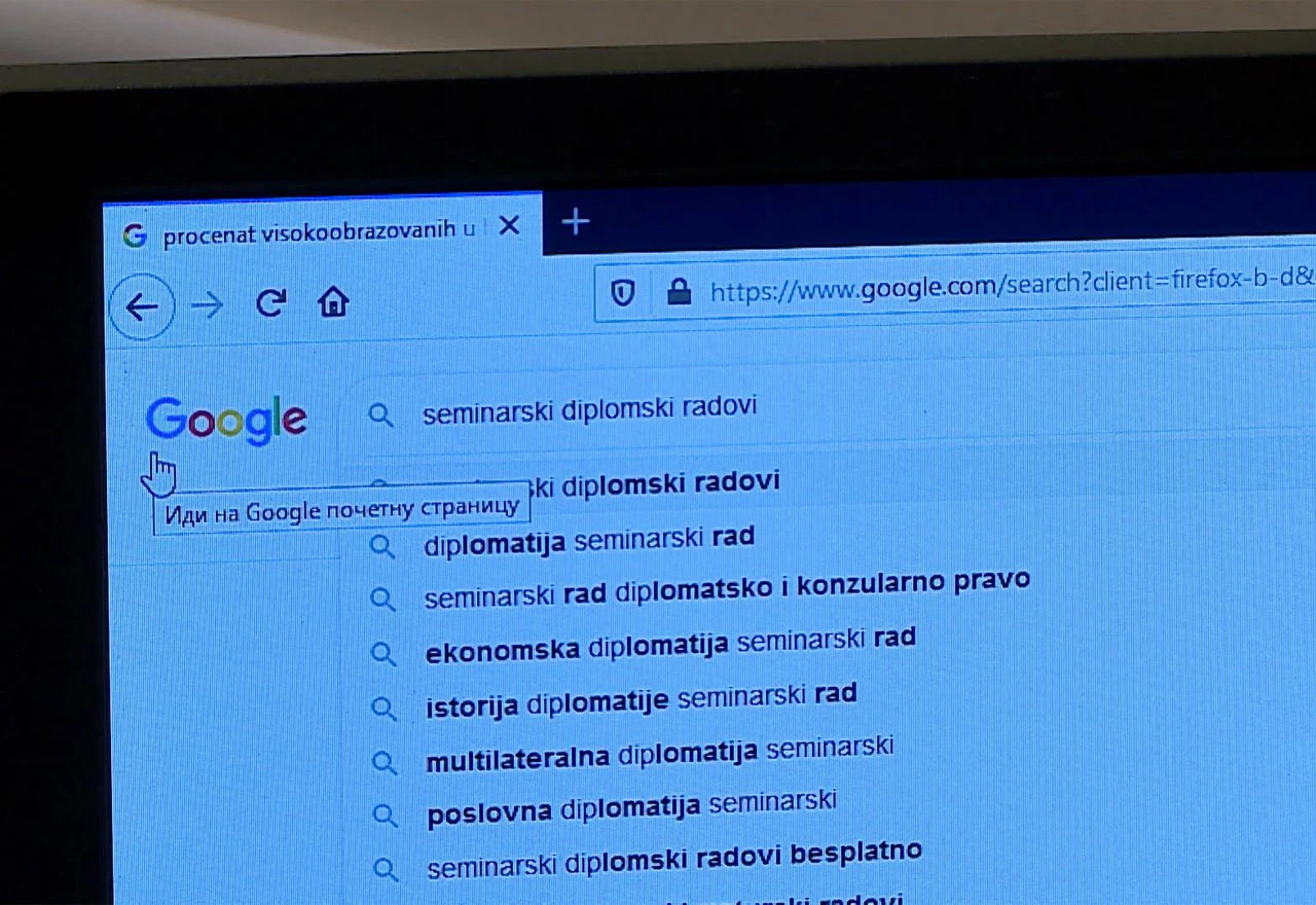 Akademski nemoral: Do diplomskog rada preko interneta za 180 KM