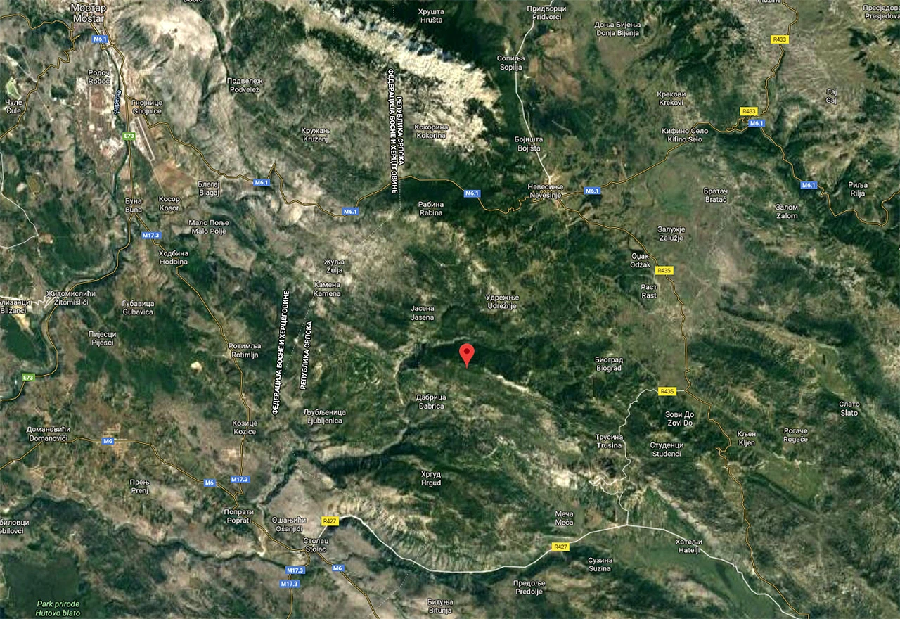 Umjeren potres pogodio Hercegovinu
