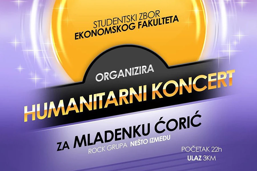 Humanitarni koncert: Mostarski studenti i glazbenici za Mladenku Ćorić