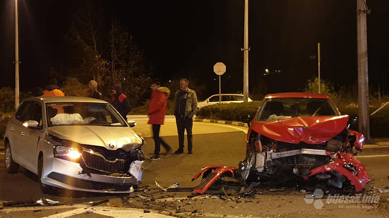 Prometna nesreća na izlazu iz Mostara: Jedna osoba tražila liječničku pomoć