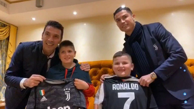 Ronaldo i Buffon razveselili dvojicu dječaka iz Albanije