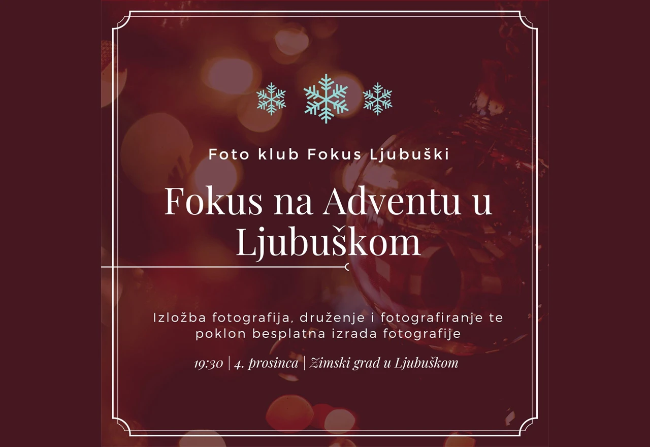 Advent u Ljubuškom: Mjesto za fotografiju i druženje