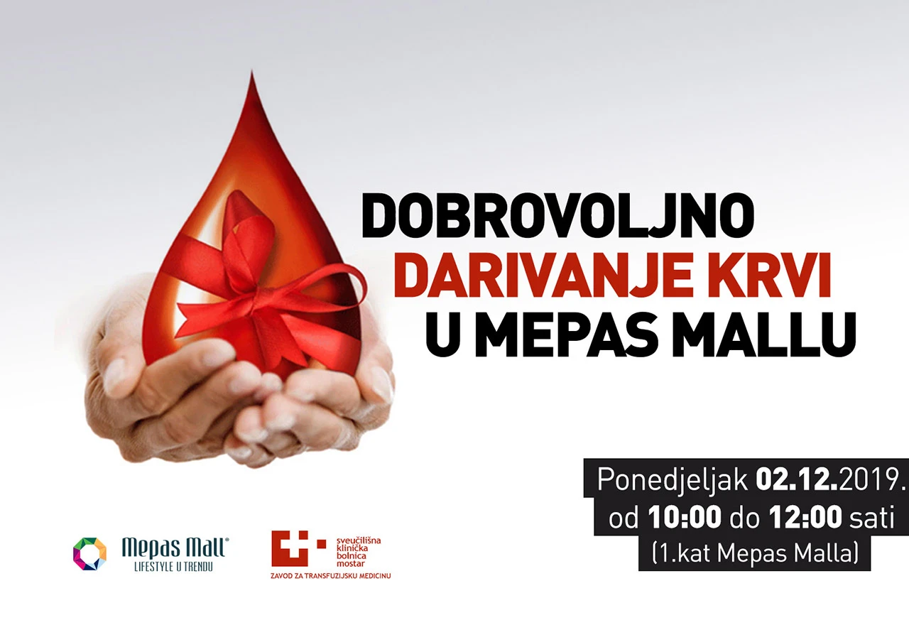 Dobrovoljno darivanje krvi u Mepas Mallu