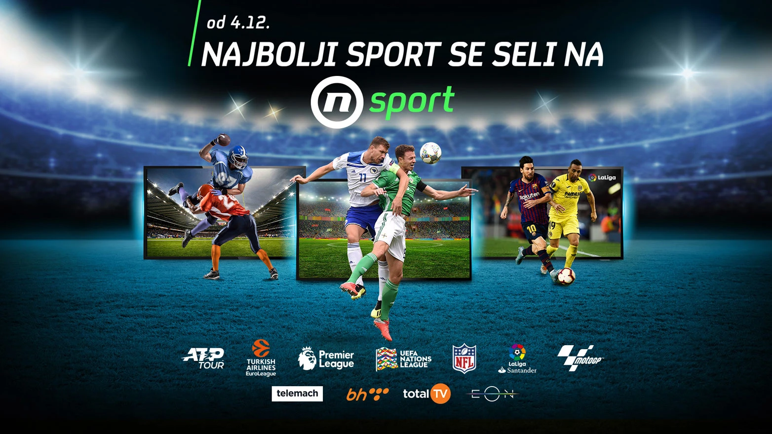 Nova Sport kreće s emitiranjem 4. prosinca