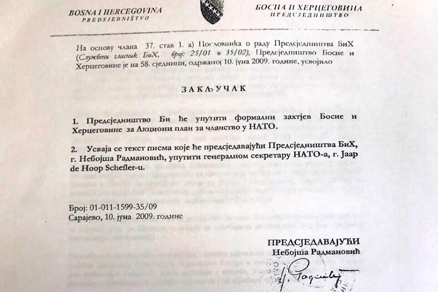 Falični plan BiH za NATO